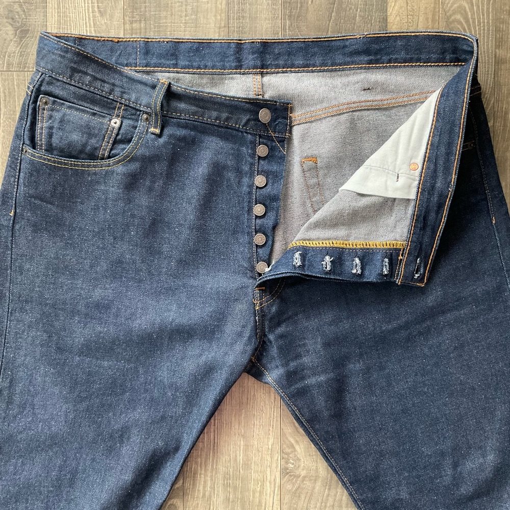 40x30 LEVI’S 501 Straight Leg Button Fly Jeans Men’s Blue Dark Wash 00501-2331